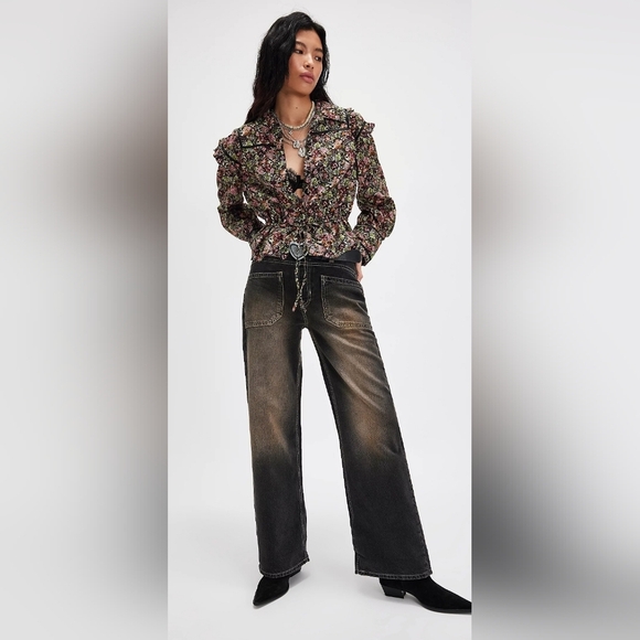 NWOT We The Free Palmer Cuffed Jeans - Picture 8 of 12